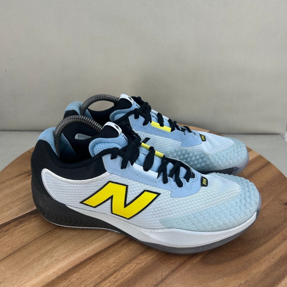 New Balance FuelCell 996 v6 Light Blue Yellow Tennis Shoes WCH996U6 Womens 9.5 D